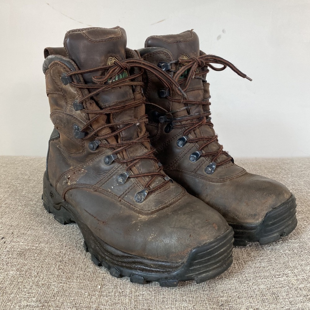 Rocky Mens Thinsulate‎ 600 Gram Work Boots Size 9W Leather Hunting Waterproof